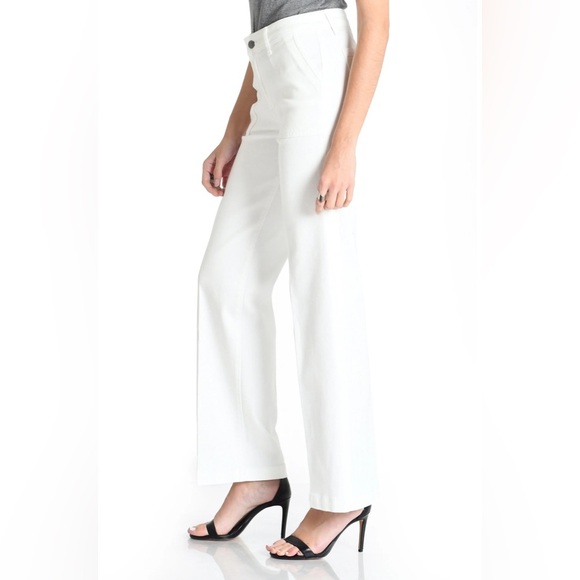 Fidelity Denim JONI REGAL WHITE Jeans/ Utility Pants | NEW/NWT!!! 💜👖💜👖 - Picture 3 of 11